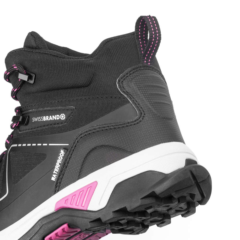 Botas Kinebile Waterproof Negro Rosa