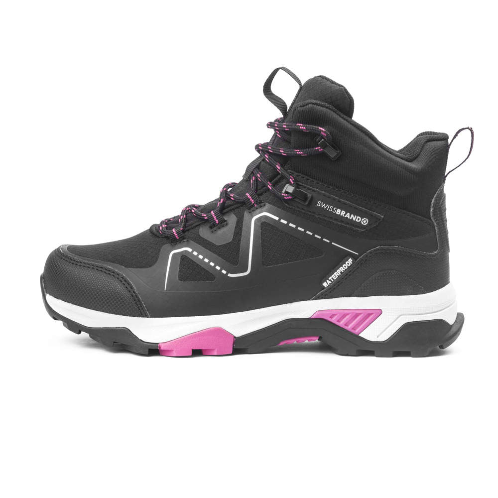 Botas Kinebile Waterproof Negro Rosa