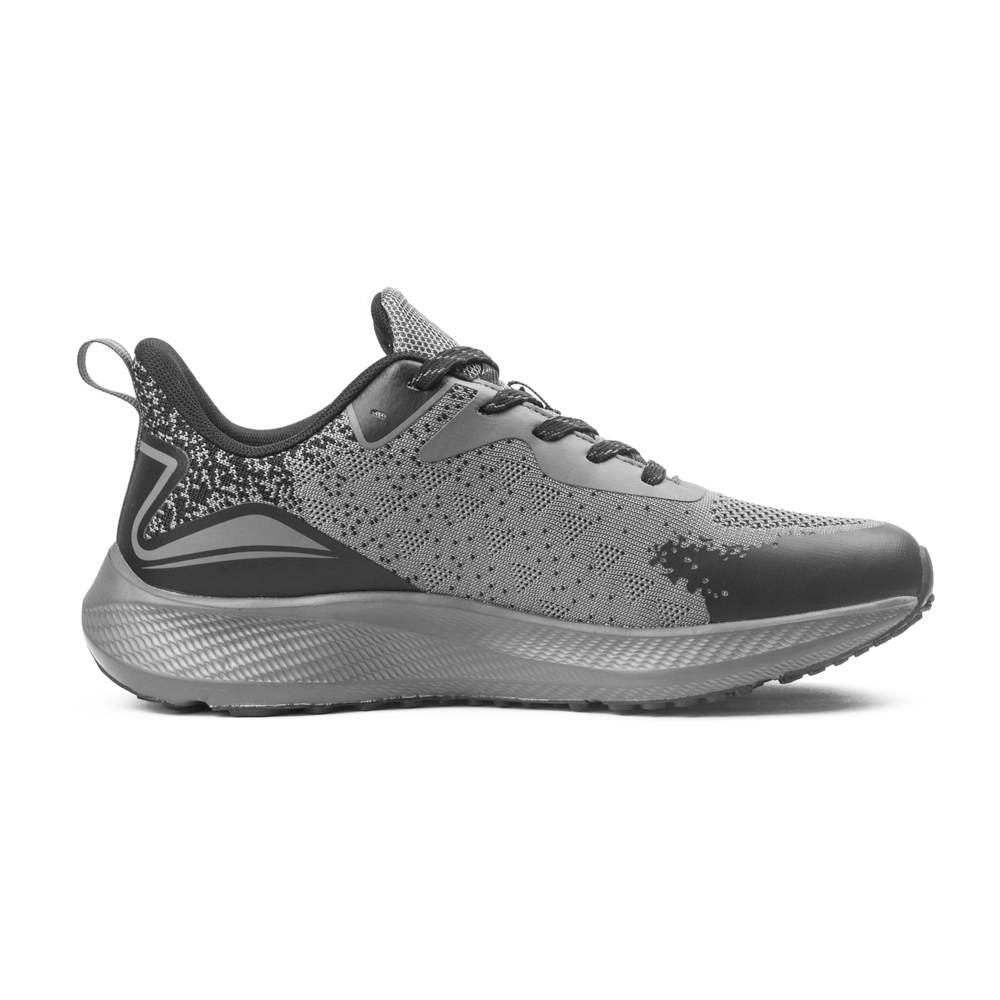 Zapatillas Quilton Gris Oscuro Negro
