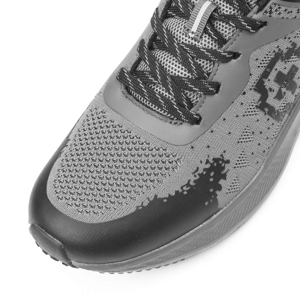 Zapatillas Quilton Gris Oscuro Negro
