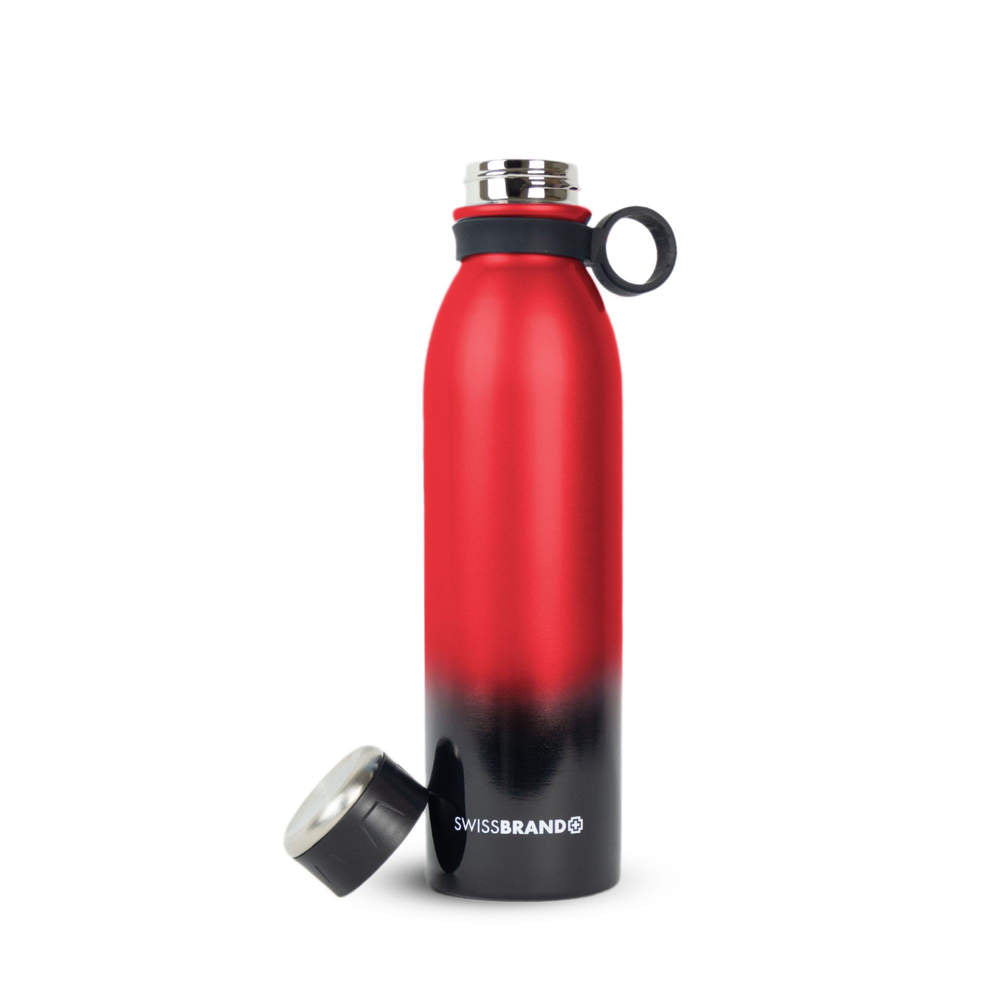 Botella Térmica Minnesota Negro/rojo